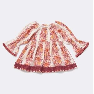 Matilda Jane Charlotte Girls Floral Print Peasant Top